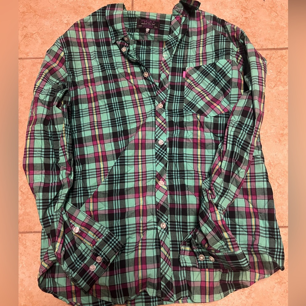 Mishka Plaid Button-Up Shirt